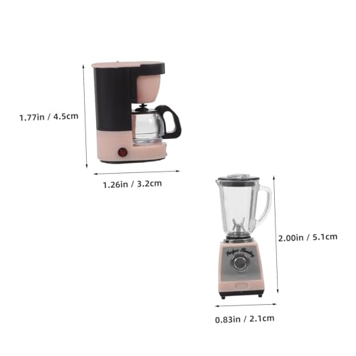 TOBBOMEY 1 Satz Maßstab Blender und Kaffeekanne Charmante Küchenaccessoires für Puppenhaus Dekoration und Sammlerstücke TOBBOMEY 1 Satz Maßstab Blender und Kaffeekanne Charmante Küchenaccessoires für Puppenhaus Dekoration und Sammlerstücke von TOBBOMEY