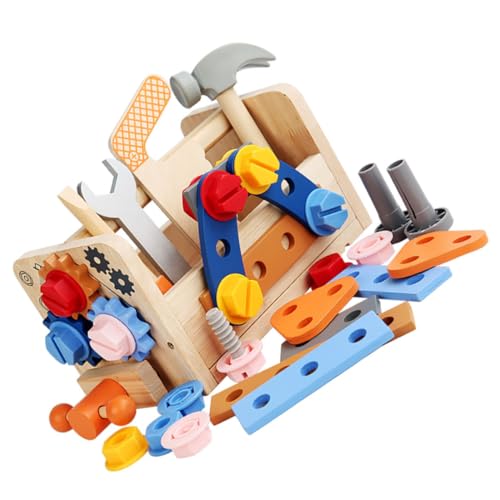 TOBBOMEY 1 Satz Multifunktionales Schraubenzubehör für Pädagogisches Werkzeugspielzeug mit Bunten Schrauben und Schraubenschlüsseln für Kreative und Handwerkliche Fähigkeiten TOBBOMEY 1 Satz Multifunktionales Schraubenzubehör für Pädagogisches Werkzeugspielzeug mit Bunten Schrauben und Schraubenschlüsseln für Kreative und Handwerkliche Fähigkeiten von TOBBOMEY