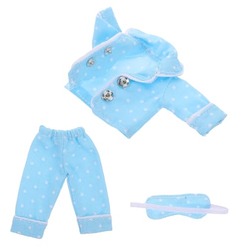 TOBBOMEY Einzigartiges Mini-Puppen-Kleidungsset Pyjama Augenmaske Kostüme Zum Spielen Und Übernachten von TOBBOMEY
