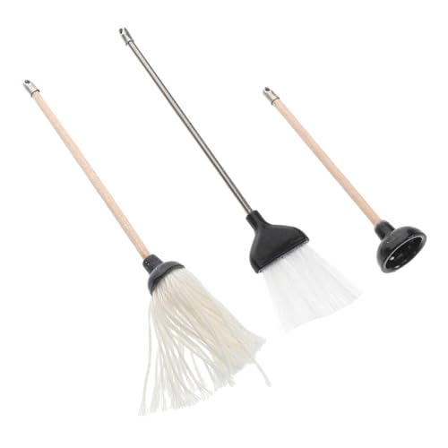 TOBBOMEY 1 Satz Reinigungsset für Puppenhäuser Teiliges Set mit Besen Wischmopp und Toilettenpümpel für Enge Räume und Detaillierte Miniaturumgebungen TOBBOMEY 1 Satz Reinigungsset für Puppenhäuser Teiliges Set mit Besen Wischmopp und Toilettenpümpel für Enge Räume und Detaillierte Miniaturumgebungen von TOBBOMEY