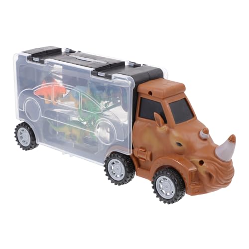 TOBBOMEY 1 Satz Rhino Förmiger Transport LKW Spielzeugset mit Tiermodellen für Lernspielzeug mit Tragetasche für Tiere Geburtstags oder Festgeschenk für Jungen TOBBOMEY 1 Satz Rhino Förmiger Transport LKW Spielzeugset mit Tiermodellen für Lernspielzeug mit Tragetasche für Tiere Geburtstags oder Festgeschenk für Jungen von TOBBOMEY