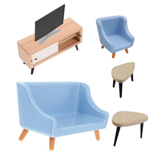 TOBBOMEY 1 Set Maßstab 1:12 Miniatur Puppenhaus Wohnzimmer Möbel Tv Stand Sofas Kaffee Tisch Für Puppenhaus TOBBOMEY 1 Set Maßstab 1:12 Miniatur Puppenhaus Wohnzimmer Möbel Tv Stand Sofas Kaffee Tisch Für Puppenhaus von TOBBOMEY