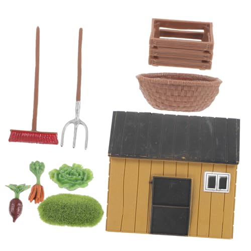 TOBBOMEY 1 Set, Mini Gartendekor, Dekoratives Mini, Bauernhof, Mini Bauernhof Werkzeuge, Garten Requisiten, Miniatur Bauernhaus, Mini Gartenmodelle, Spielzeug, Mini Bauernhof TOBBOMEY 1 Set, Mini Gartendekor, Dekoratives Mini, Bauernhof, Mini Bauernhof Werkzeuge, Garten Requisiten, Miniatur Bauernhaus, Mini Gartenmodelle, Spielzeug, Mini Bauernhof von TOBBOMEY