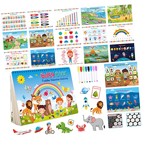 TOBBOMEY 1 Set Aufklärungs Ruhebuch, Kinder Lernaufkleberbuch, Partygeschenk, Lernbuch, Spielzeug Für Kinder, Lustige Aufkleber, Kognitionsaufkleberbuch, Kognitionsaufkleber, DIY von TOBBOMEY
