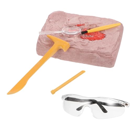 TOBBOMEY 1 Set Dinosaurier Archäologie Spielzeug, Dinosaurier Ausgrabungsspielzeug, Grabwerkzeug Spielzeug, Grabspielzeug, Dinosaurier Grabset Für Kinder, Dinosaurier Ausgrabungssets Für von TOBBOMEY