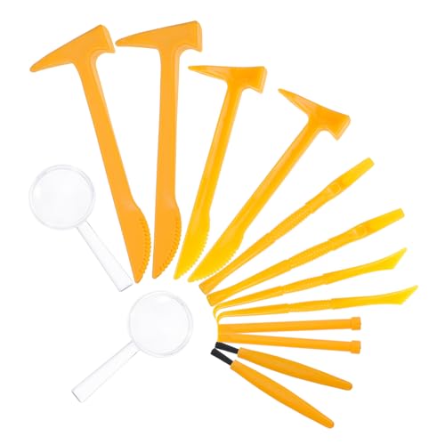 TOBBOMEY 1 Set Grabwerkzeuge Für Kinder, Aushubspielzeug, Kleine Grabbürste, Kinderhammer, Grabwerkzeugspielzeug Für Kinder, Bürstenmeißel Werkzeugsatz, Aushubwerkzeugsatz, Pädagogisches TOBBOMEY 1 Set Grabwerkzeuge Für Kinder, Aushubspielzeug, Kleine Grabbürste, Kinderhammer, Grabwerkzeugspielzeug Für Kinder, Bürstenmeißel Werkzeugsatz, Aushubwerkzeugsatz, Pädagogisches von TOBBOMEY