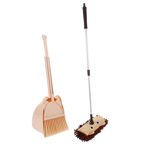 TOBBOMEY 1 Set Mini Mopp Set Baby Reinigungsspielzeug Kleinkindspielzeug Kindermopp Kleinkindmopp Kehrschaufel Kleinkindbesen Kleinkindspielzeug Jungen Kleinkindspielzeug Mädchen von TOBBOMEY
