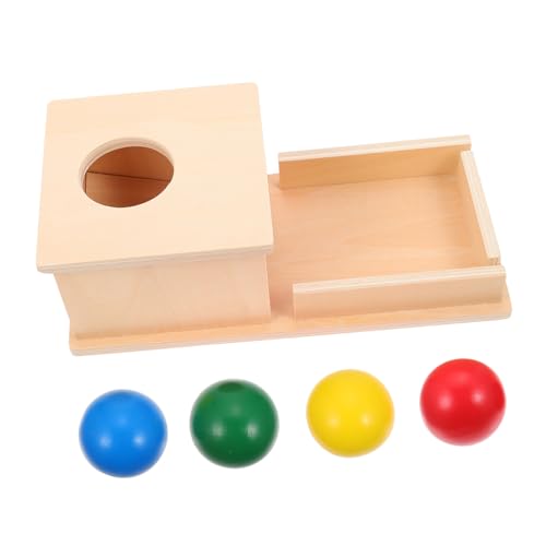 TOBBOMEY 1 Set Montessori Unterrichten Von Beständigkeit Ballspielzeug Formerkennung Dauerhaftung 6 12 Monate Mini Artikel Ball Mini Holz von TOBBOMEY