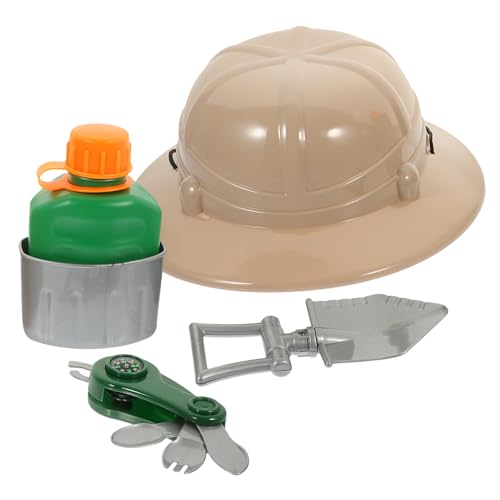 TOBBOMEY 1 Set Outdoor Explorer Hat Cos Jungle Rollenspiel Requisiten Set Party Requisiten Performance Supply Explorers Tool Für Kinder Explorers Tools Jungle Theme Tool Decor Performance TOBBOMEY 1 Set Outdoor Explorer Hat Cos Jungle Rollenspiel Requisiten Set Party Requisiten Performance Supply Explorers Tool Für Kinder Explorers Tools Jungle Theme Tool Decor Performance von TOBBOMEY