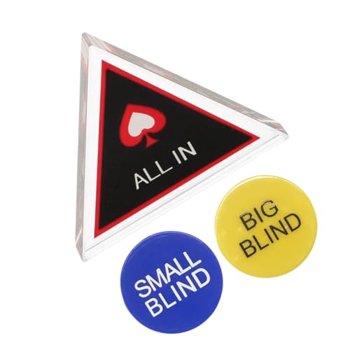 TOBBOMEY Glücksspiel Token Poker Button Karte Für Poker Set Doppelseitige Spiel Marker von TOBBOMEY