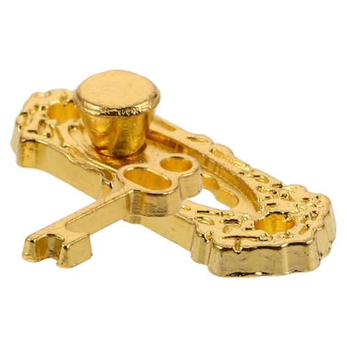 TOBBOMEY 1 Set Puppenhaus Türschloss Puppenhaus Zubehör Antike Schlüssel Miniatur Möbel Hardware Puppe Tür von TOBBOMEY