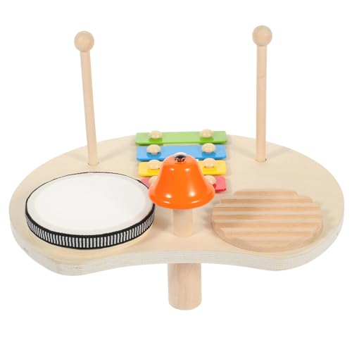 TOBBOMEY 1 Set Schlaginstrument Xylophon Schlagzeug Für Kleinkinder Musikinstrumente Spielzeug Pädagogisches Schlagwerk Kinder Musikinstrument Spielzeug Musiktrommel Spielzeug Kinder von TOBBOMEY