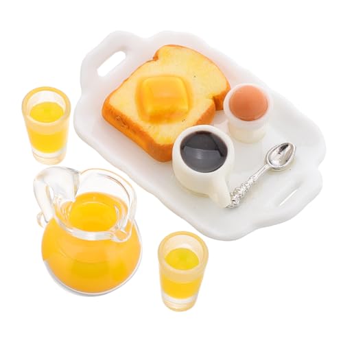 TOBBOMEY 1 Set Simulierte Lebensmittel, Puppenhaus Lebensmittelzubehör, Puppenhaus Landschaftsrequisiten, Mini Becher Für Puppenhaus, Miniatur Lebensmittel, Miniatur Kaffeetasse, von TOBBOMEY