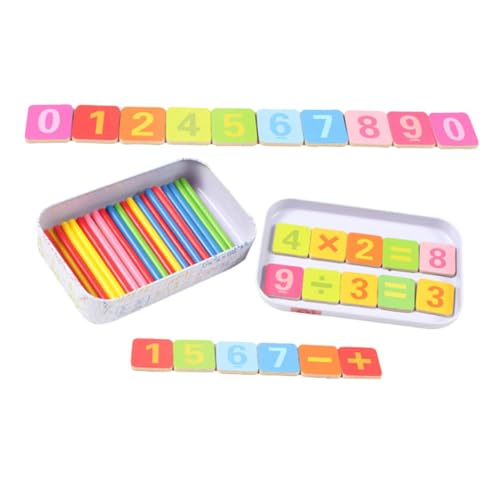 TOBBOMEY 1 Set Zählstab, Frühpädagogisches Spielzeug, Kinder Zählstäbe, Additions Und Subtraktionsspiele, Arithmetik Lehrhilfe, Mathe Aufklärungsspielzeug, Vorschulisches Lernspielzeug, von TOBBOMEY