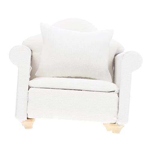 TOBBOMEY 1 Stück Mini weißes europäisches Sofa Mini-Sofa Miniatur-Puppenstubensofa Puppenstubensessel Dollhouse Couch Mini-Szenensofa Puppenstubencouch mit Kissen hölzern TOBBOMEY 1 Stück Mini weißes europäisches Sofa Mini-Sofa Miniatur-Puppenstubensofa Puppenstubensessel Dollhouse Couch Mini-Szenensofa Puppenstubencouch mit Kissen hölzern von TOBBOMEY
