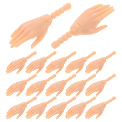 TOBBOMEY 10 Paar Puppengelenk Zubehör Hände, Winzige Dinge, Winziges Zeug, Mini Hand, Mini Puppenzubehör, Mini Spielzeug, Babypuppen Zubehör, Puppenherstellungszubehör, Gefälschte Hände, von TOBBOMEY