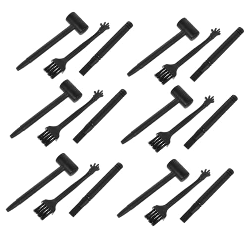 TOBBOMEY 10 Sätze Archäologie Werkzeug Ausgrabungsset mit Hammer Meißel Pinsel Stabiles Kunststoffmaterial Fördert Kreativität Teamwork Praktische Entdeckungen Geeignet für Junge von TOBBOMEY