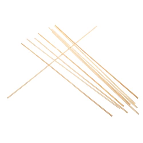 TOBBOMEY 10 Stück Bambusstäbe für Kitenbau Dünne Holzstangen für DIY Bastelmaterialien für Kites Langlebige und Sichere Bambusstreben für Kreative Bastelprojekte und Outdoor Aktivitäten von TOBBOMEY