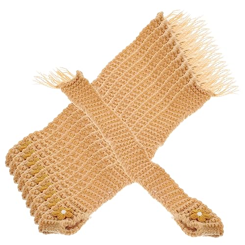TOBBOMEY 10 Stück DIY Mini Schal Weinflaschen Schal DIY Puppen Schal Kawaii Mini Schal Dekorativer Mini Schal Mini Puppen Schal Puppen Zubehör Party Gastgeschenk Winziger Schal Puppen von TOBBOMEY