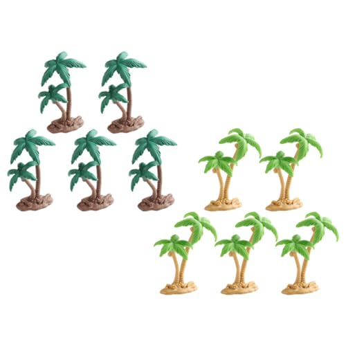 TOBBOMEY 10stücke Miniatur Kokospalmen Modell Teiliges Realistische Dekoration Für Sandtisch Und Landschaftsgestaltung Künstliche Bäume Mit Feinen Details Für Projekte Und Kreative von TOBBOMEY