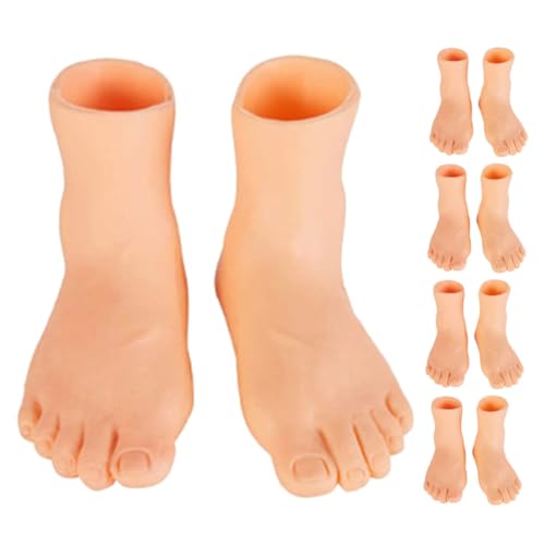 TOBBOMEY 10 Stück Lustige Katzen Mini Fingerpuppen Für Den Linken Fuß Und Den Rechten Zeh, Handfingerpuppen, Winzige Fingerhände, Fingerpuppen Für Babys, Handpuppe, Fingerfüße, von TOBBOMEY