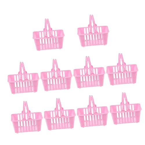 TOBBOMEY 10 Stück Mini Einkaufsbaskets Teiliges Handliche Plastikkörbe für Rollenspiel und Aufbewahrungsspielzeug für Kleine Snacks Farbenfroh und Sicher TOBBOMEY 10 Stück Mini Einkaufsbaskets Teiliges Handliche Plastikkörbe für Rollenspiel und Aufbewahrungsspielzeug für Kleine Snacks Farbenfroh und Sicher von TOBBOMEY