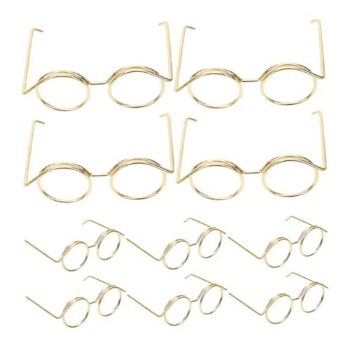 TOBBOMEY 10 Stück Mini Puppenbrillen Entzückende DIY Brillen aus Robustem Metall Kostümzubehör für Moderne und Vintage Puppen Kreative Accessoires für Puppenliebhaber TOBBOMEY 10 Stück Mini Puppenbrillen Entzückende DIY Brillen aus Robustem Metall Kostümzubehör für Moderne und Vintage Puppen Kreative Accessoires für Puppenliebhaber von TOBBOMEY