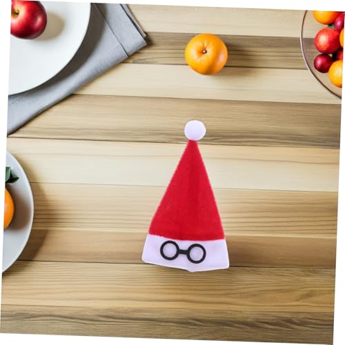 TOBBOMEY 10 Stück Mini-Weihnachtsmütze Weinflaschendeckel Weinflaschenverzierung Puppenhauszubehör Weihnachtsfeier liefert Weinflasche Mini -Süßigkeitenhüte Festivalhut Flanell rot TOBBOMEY 10 Stück Mini-Weihnachtsmütze Weinflaschendeckel Weinflaschenverzierung Puppenhauszubehör Weihnachtsfeier liefert Weinflasche Mini -Süßigkeitenhüte Festivalhut Flanell rot von TOBBOMEY