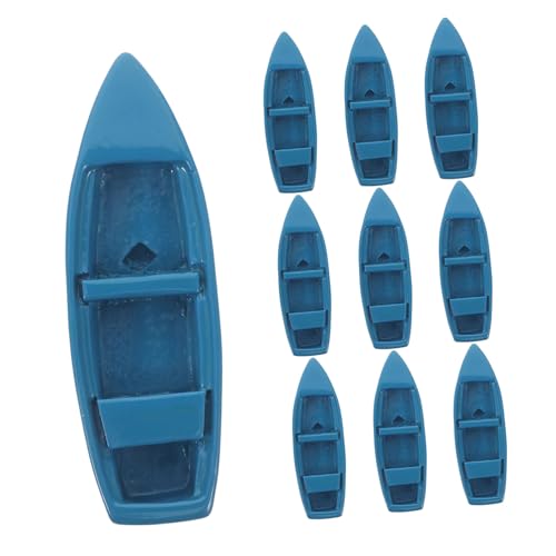 TOBBOMEY 10 Stück Mini Yacht, Strand Thema, Heimdekoration, Miniatur Segelboot, Nautische Themendekoration, Ausstellungsbootmodell, Spielzeugbootmodell, Kanu, Miniaturfigur, Segelboot, von TOBBOMEY