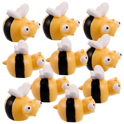 TOBBOMEY Landschaftsbienen Mini-bienenornamente Aus Kunstharz Bienen-kuchenaufsätze Bienenminiaturen Zum Basteln Mooslandschaftsdekor von TOBBOMEY