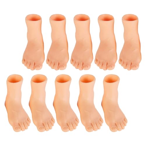 TOBBOMEY 10 Stück Mini-katzenfußpuppenspielzeug Für Links Und Rechts Vinyl-handpuppe Interaktives Spielzubehör Für Katzen TOBBOMEY 10 Stück Mini-katzenfußpuppenspielzeug Für Links Und Rechts Vinyl-handpuppe Interaktives Spielzubehör Für Katzen von TOBBOMEY
