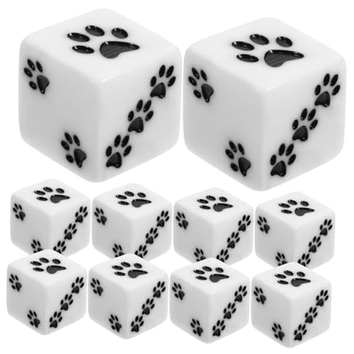 TOBBOMEY 10 Stück Punktwürfel, Harz, Spiel Requisitenwürfel, Spielspielzeug, Brettspielwürfel, Cartoon Harzwürfel, Harzwürfel, Requisiten Partywürfel, Abgerundete Eckenwürfel, TOBBOMEY 10 Stück Punktwürfel, Harz, Spiel Requisitenwürfel, Spielspielzeug, Brettspielwürfel, Cartoon Harzwürfel, Harzwürfel, Requisiten Partywürfel, Abgerundete Eckenwürfel, von TOBBOMEY