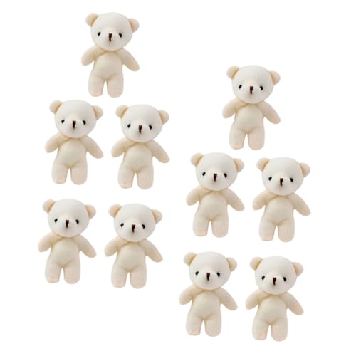TOBBOMEY 10 Stück Teiliges Mini Bär Stofftier aus Stabilem Baumwollmaterial Weiche Kleine Bärenpuppen für DIY Schlüsselanhänger Handliche Mini Dekofiguren für Zuhause und Bastelprojekte TOBBOMEY 10 Stück Teiliges Mini Bär Stofftier aus Stabilem Baumwollmaterial Weiche Kleine Bärenpuppen für DIY Schlüsselanhänger Handliche Mini Dekofiguren für Zuhause und Bastelprojekte von TOBBOMEY