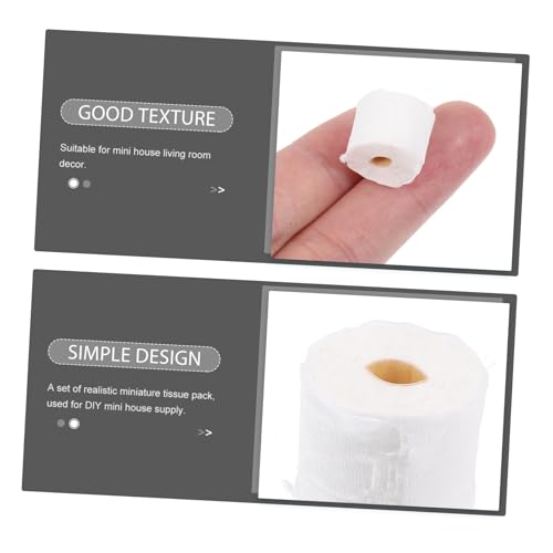 TOBBOMEY 10 Stück Teiliges Miniatur Toilettenpapier Realistische Puppenhaus Deko Badezimmer Zubehör für DIY Puppenhaus Handliche Mini Rolle Geeignet für Spiel und Basteln TOBBOMEY 10 Stück Teiliges Miniatur Toilettenpapier Realistische Puppenhaus Deko Badezimmer Zubehör für DIY Puppenhaus Handliche Mini Rolle Geeignet für Spiel und Basteln von TOBBOMEY