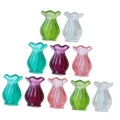 TOBBOMEY 10 Stück Teiliges Miniatur vasen Fein Gearbeitete Miniaturvasen in Farben Dekorativ für Puppenhaus Kleine Hausdekoration Micro Landschaft Langlebig und Vielseitig Einsetzbar TOBBOMEY 10 Stück Teiliges Miniatur vasen Fein Gearbeitete Miniaturvasen in Farben Dekorativ für Puppenhaus Kleine Hausdekoration Micro Landschaft Langlebig und Vielseitig Einsetzbar von TOBBOMEY