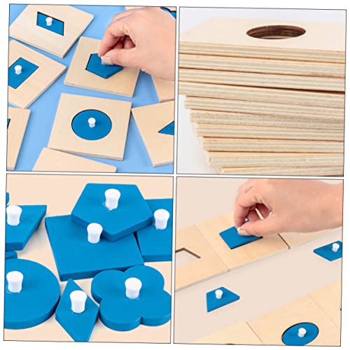 TOBBOMEY 10 Stück Teiliges Montessori Holzspielzeug Geometrische Formen Lernspielzeug für Vorschulkinder Stabiles Umweltfreundliches Material Fördert Kreativität Farb und Formerkennung TOBBOMEY 10 Stück Teiliges Montessori Holzspielzeug Geometrische Formen Lernspielzeug für Vorschulkinder Stabiles Umweltfreundliches Material Fördert Kreativität Farb und Formerkennung von TOBBOMEY