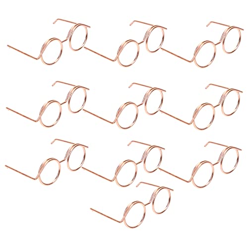 TOBBOMEY 10 Stück Teiliges Puppenbrille aus Metall mit Draht Mini Sonnenbrillen für Puppen für Kostüme und Zubehör für Kindergeburtstage und Kinderfeste TOBBOMEY 10 Stück Teiliges Puppenbrille aus Metall mit Draht Mini Sonnenbrillen für Puppen für Kostüme und Zubehör für Kindergeburtstage und Kinderfeste von TOBBOMEY