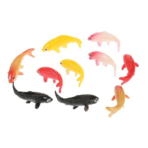 TOBBOMEY 10 Stück Teiliges Realistische Karpfen Fischfiguren Dekorative Mini Fische für Aquarium und Fischbecken Langlebig Farblich Sortiert zur Aquariumdekoration und Wassergestaltung TOBBOMEY 10 Stück Teiliges Realistische Karpfen Fischfiguren Dekorative Mini Fische für Aquarium und Fischbecken Langlebig Farblich Sortiert zur Aquariumdekoration und Wassergestaltung von TOBBOMEY