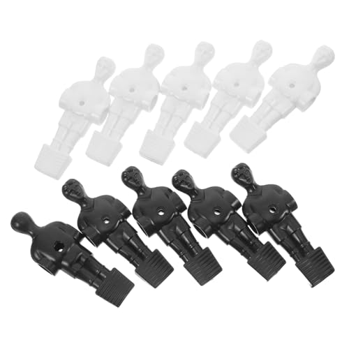 TOBBOMEY 10 Stück Teiliges Tischfußball Ersatzfiguren Armbemannte Mini Fußballspieler für Spieltisch Zubehör Realistische Spielfiguren für Heim Büro Freizeit von TOBBOMEY