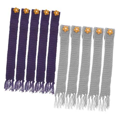 TOBBOMEY 10 Stück Teiliges Verstellbare Mini Strickschals für Puppen und Weinflaschen Weiche Langlebige Accessoires für DIY Dekoration und Bastelprojekte TOBBOMEY 10 Stück Teiliges Verstellbare Mini Strickschals für Puppen und Weinflaschen Weiche Langlebige Accessoires für DIY Dekoration und Bastelprojekte von TOBBOMEY