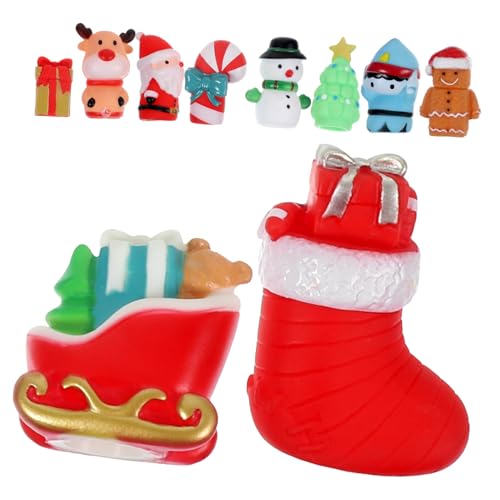 TOBBOMEY 10 Stück Teiliges Weihnachts Fingerpuppen Niedliche Handpuppen für Interaktives Kreativität und Rollenspielen für Vorschule und TOBBOMEY 10 Stück Teiliges Weihnachts Fingerpuppen Niedliche Handpuppen für Interaktives Kreativität und Rollenspielen für Vorschule und von TOBBOMEY