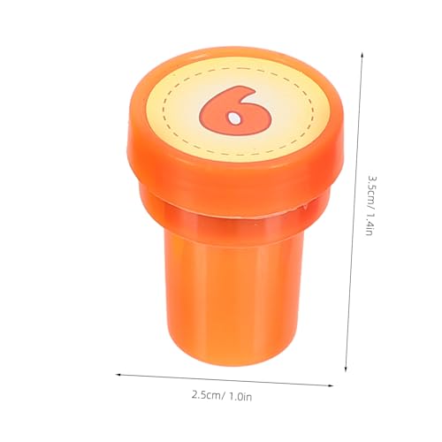 TOBBOMEY 10 Stück Teiliges Zahlen Stempelset für Kleine Kunststoffstempel für DIY Tagebuch Einfache Handhabung Langlebig für Kindergeburtstag Partygeschenke und Klassenbelohnungen von TOBBOMEY