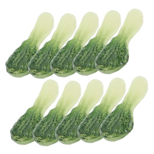 TOBBOMEY 10 Stücke Simulation Lebensmittel Spielzeug Gemüse Decor Simulierte Gemüse Gefälschte Gemüse Miniatur Gemüse Mini Küche Requisiten von TOBBOMEY