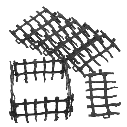 TOBBOMEY 100 Stück Realistische Corral Zaunpaneele für DIY Spielzeugzubehör für Tierfiguren und Kreative Szenengestaltung von TOBBOMEY