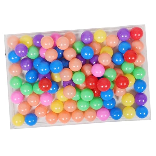 TOBBOMEY 100 Stück Teiliges Bunte Plastikbälle für Bällebad Kleine Meeresspielbälle Weiche Kinderfreundliche Badespielzeuge für Pool Babyspielzeit Partydekoration für Kleinkinder von TOBBOMEY