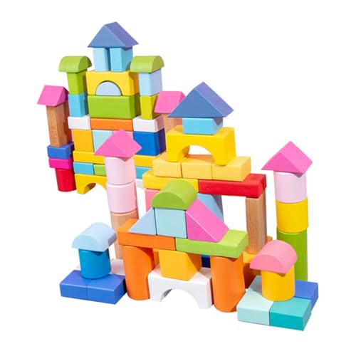 TOBBOMEY 100 Stück Teiliges Holzbauklötze Lernspielzeug Geometrische Formen Natürliche Bausteine Fördert Kreativität Geduld und Räumliches Denken für Jungen Mädchen Ab Jahren TOBBOMEY 100 Stück Teiliges Holzbauklötze Lernspielzeug Geometrische Formen Natürliche Bausteine Fördert Kreativität Geduld und Räumliches Denken für Jungen Mädchen Ab Jahren von TOBBOMEY