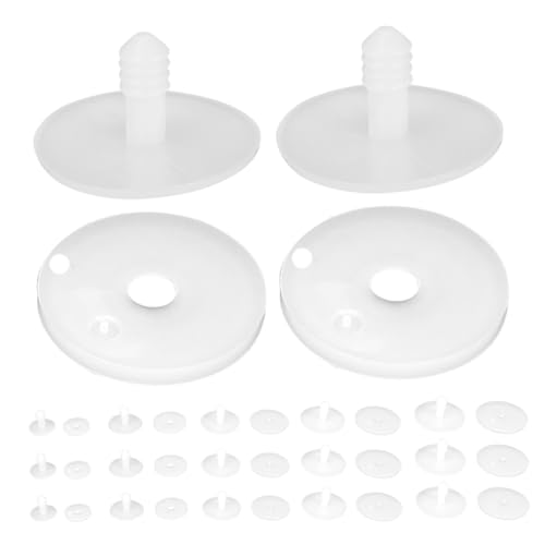 TOBBOMEY 100 Stück Teiliges Puppen Gelenke aus Flexiblem Kunststoff Bewegliche Skelettverbindungen für DIY Plüschtiere Vielseitige Bastelzubehörteile für Bären und Figuren Kompatibel für von TOBBOMEY
