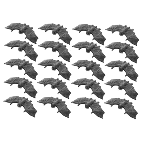 TOBBOMEY 100 Stück Teiliges Tragbare Halloween Deko Niedliche Mini Fledermäuse aus Robustem Realistische Kleine Fledermausfiguren für Party und Heimdekoration von TOBBOMEY