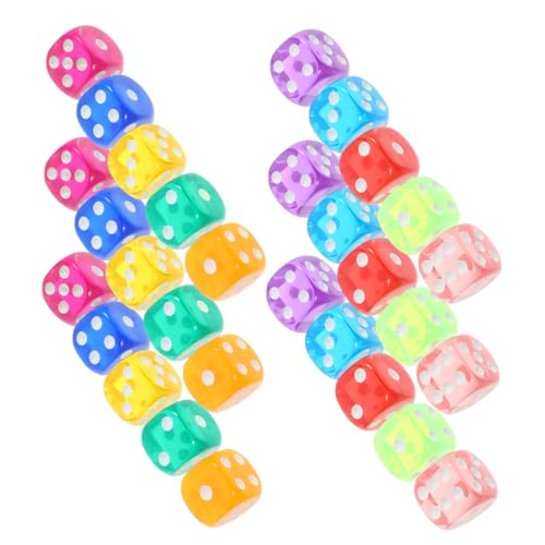TOBBOMEY 100 Stück Transparente Würfel, Partywürfel, Acryl, Spiel Requisitenwürfel, Spielspielzeugwürfel, Layouts, Spielwürfel Requisiten, Partyspielwürfel, Würfelspielzeug, Mehrseitige TOBBOMEY 100 Stück Transparente Würfel, Partywürfel, Acryl, Spiel Requisitenwürfel, Spielspielzeugwürfel, Layouts, Spielwürfel Requisiten, Partyspielwürfel, Würfelspielzeug, Mehrseitige von TOBBOMEY