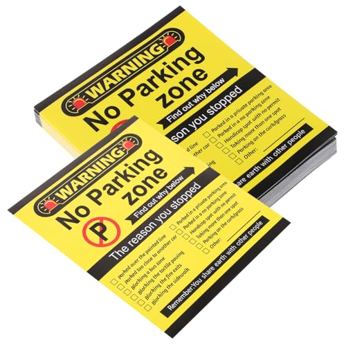 TOBBOMEY Temporäre Parkkarten Für 100 Stück Parkkarten Humorvolle Hinweise Zum Schlechten Parken Einfach Zu Verwenden TOBBOMEY Temporäre Parkkarten Für 100 Stück Parkkarten Humorvolle Hinweise Zum Schlechten Parken Einfach Zu Verwenden von TOBBOMEY
